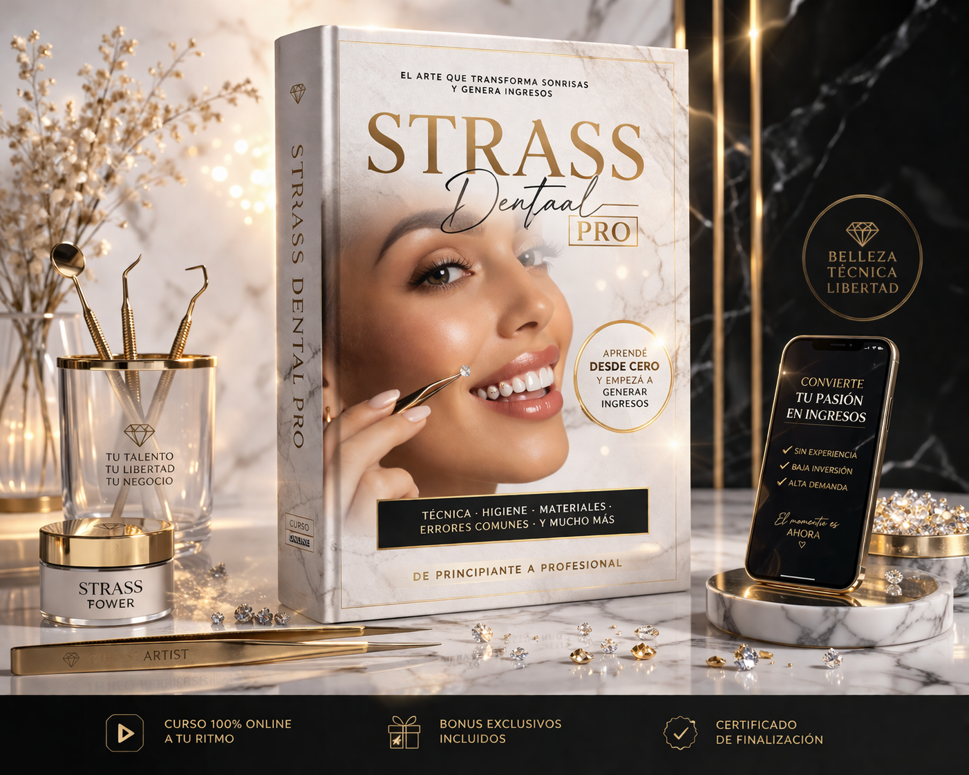 Taller intensivo strass + 4 Bonus gratis